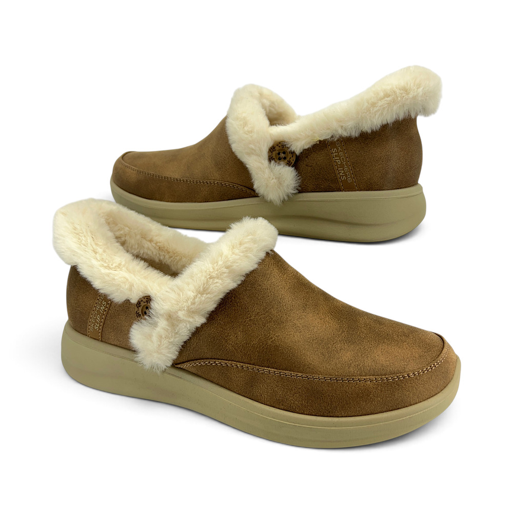Skechers Women’s US 9 M Cozy Escape Chestnut Slippers